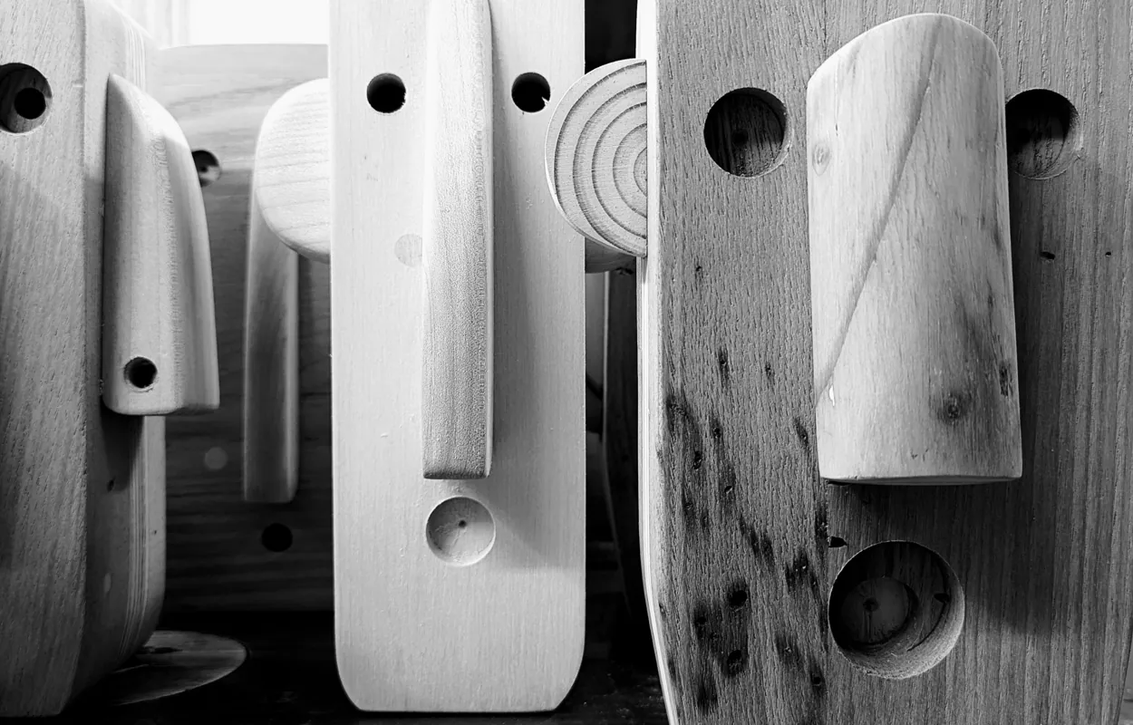 FACES in the studio in black and white