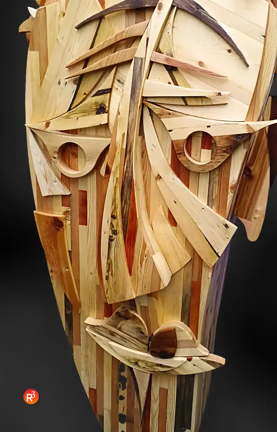 Wooden Salvatore sculpture