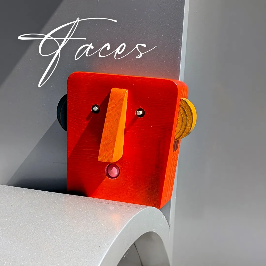 FACES playful modern sculptures by designer maker Giles Runeckles.
